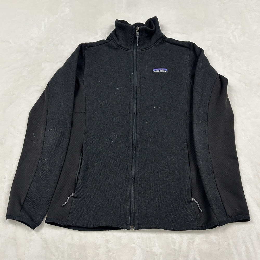 Patagonia Better Sweater Hybrid Jacket Womens Medium Black Full Zip Fleece
